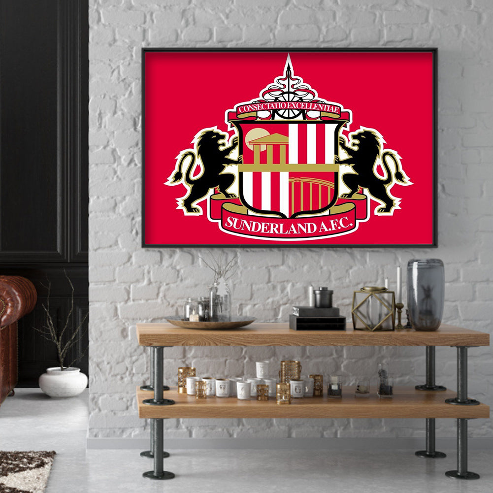 Sunderland Logo - Full Round Drill Diamond Painting 45*35CM