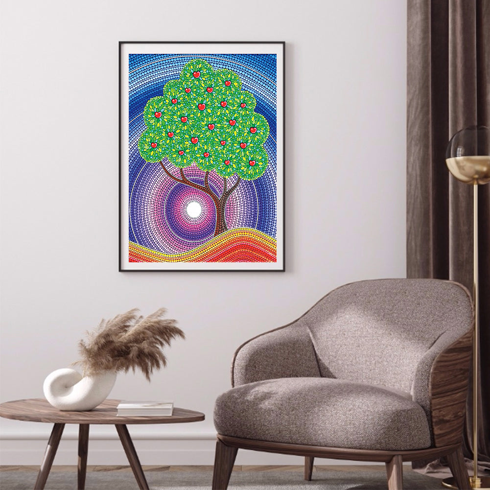 Tree - Special Shaped Drill Diamond Painting 30*40CM