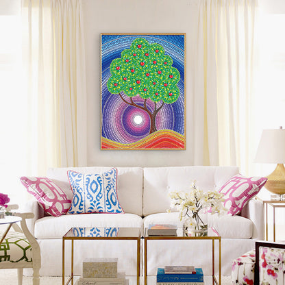 Tree - Special Shaped Drill Diamond Painting 30*40CM