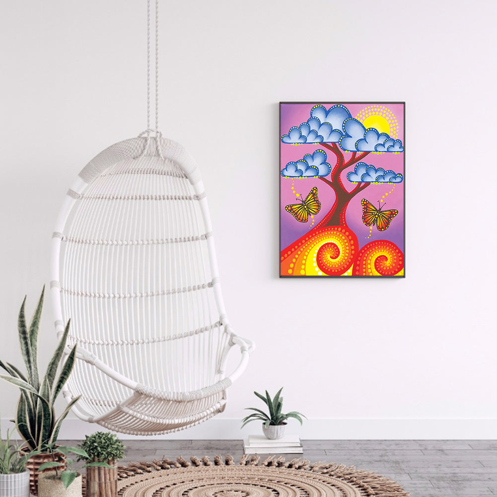 Tree - Special Shaped Drill Diamond Painting 30*40CM