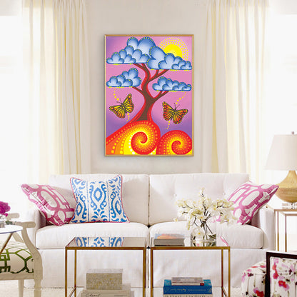 Tree - Special Shaped Drill Diamond Painting 30*40CM