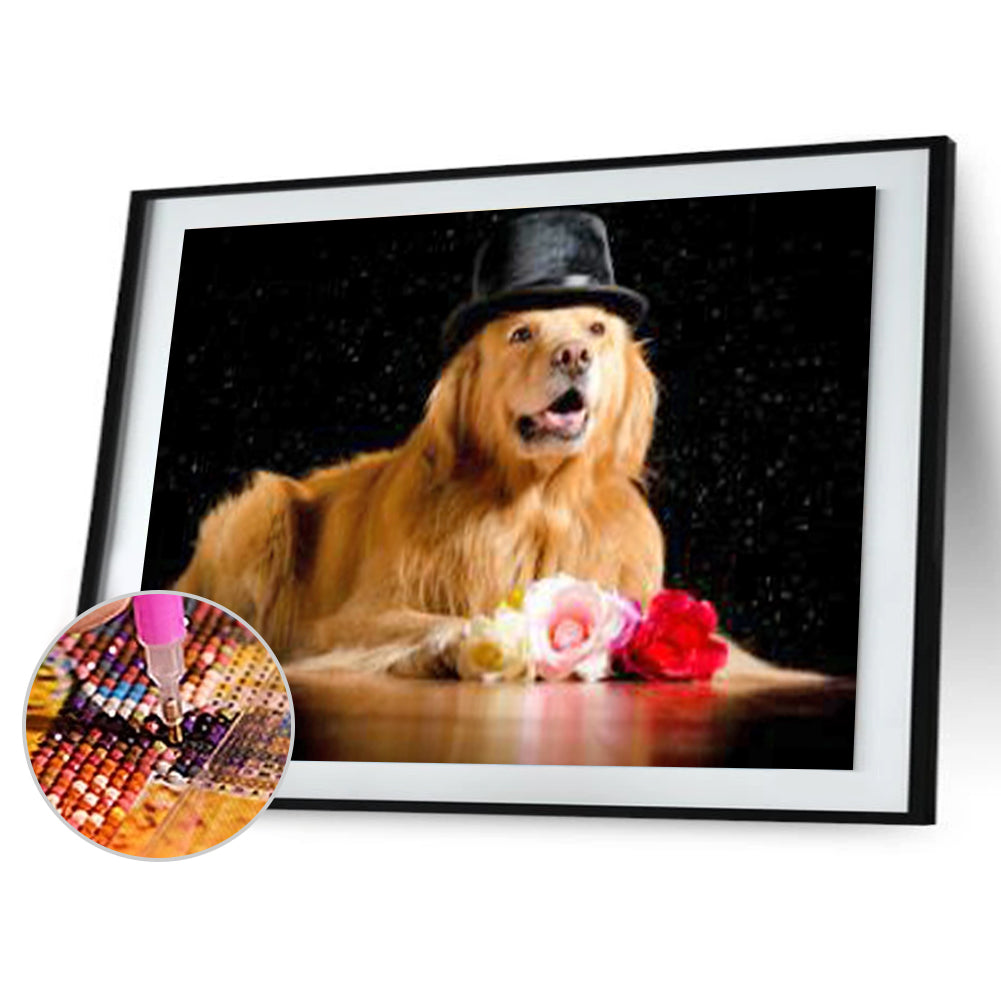 Dog - Full Round Drill Diamond Painting 40*30CM