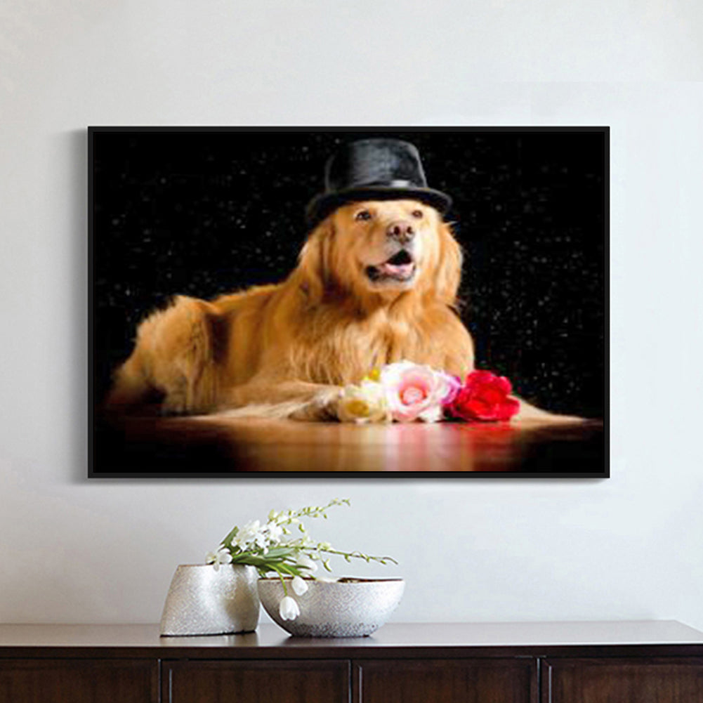 Dog - Full Round Drill Diamond Painting 40*30CM