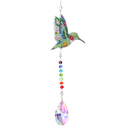 Crystal Diamond Angel Tears Catching Light Wind Chimes Hanging Garden Decor