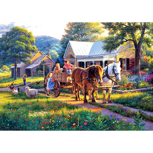 Farm - Full Round Drill Diamond Painting 40*30CM