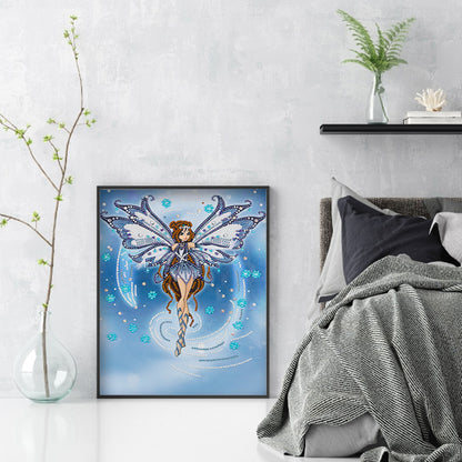 Winged Fairy - Special Shaped Drill Diamond Painting 30*40CM