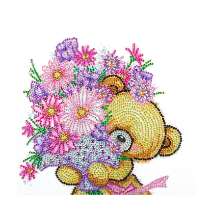 Cartoon Bear - Special Shaped Drill Diamond Painting 30*30CM