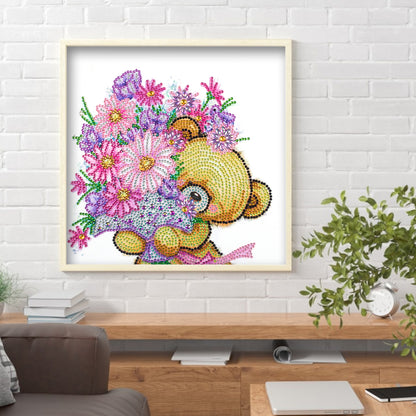 Cartoon Bear - Special Shaped Drill Diamond Painting 30*30CM