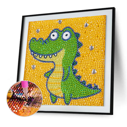 Cartoon Dragon - Special Shaped Drill Diamond Painting 18*18CM