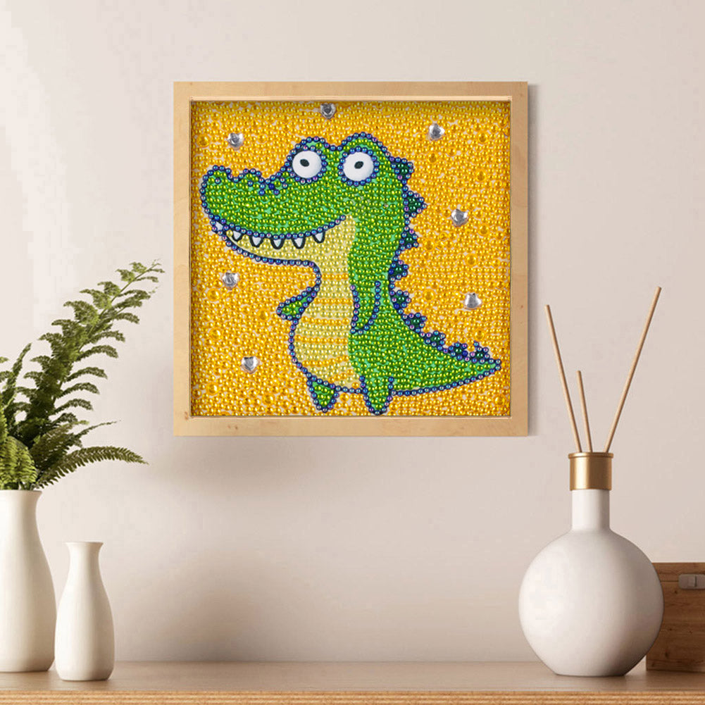 Cartoon Dragon - Special Shaped Drill Diamond Painting 18*18CM