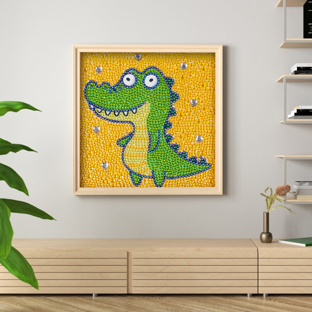 Cartoon Dragon - Special Shaped Drill Diamond Painting 18*18CM