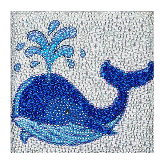 Cartoon Whale - Special Shaped Drill Diamond Painting 18*18CM