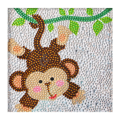 Cartoon Monkey - Special Shaped Drill Diamond Painting 18*18CM