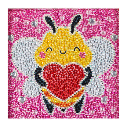 Cartoon Bee - Special Shaped Drill Diamond Painting 18*18CM