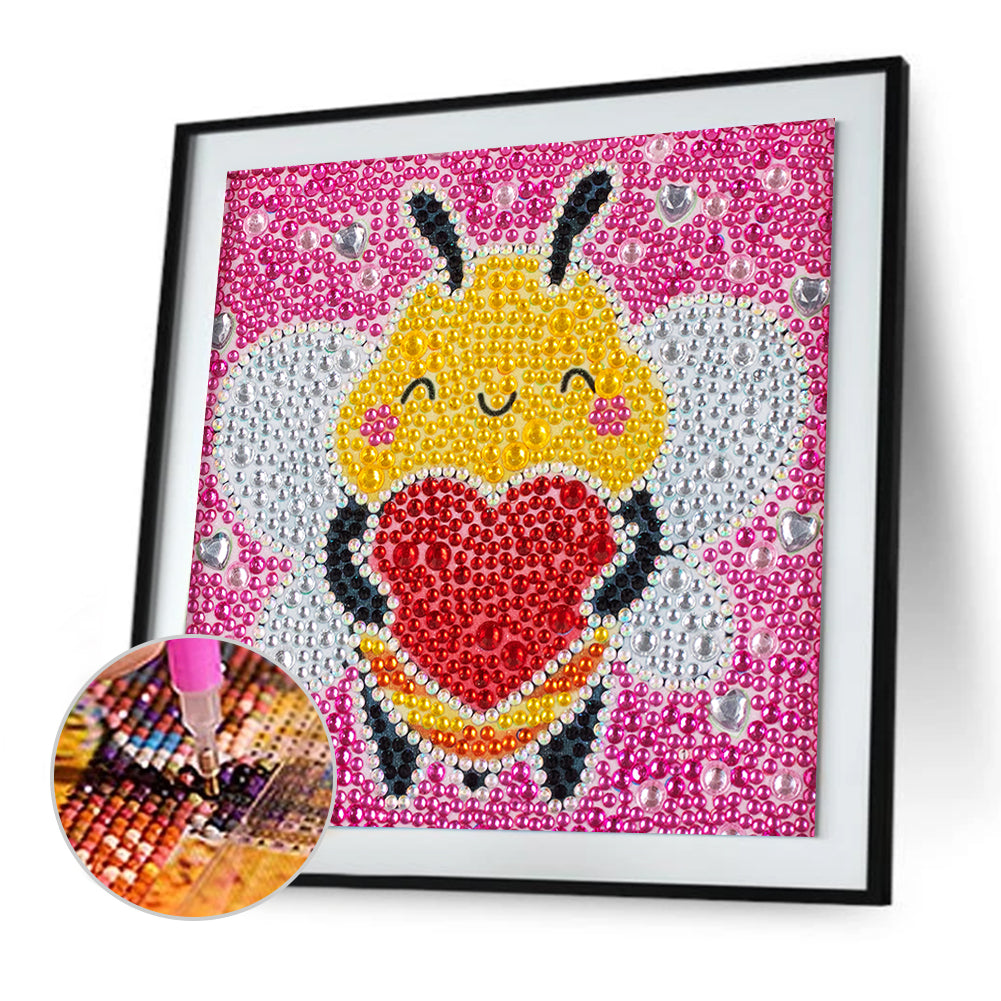 Cartoon Bee - Special Shaped Drill Diamond Painting 18*18CM