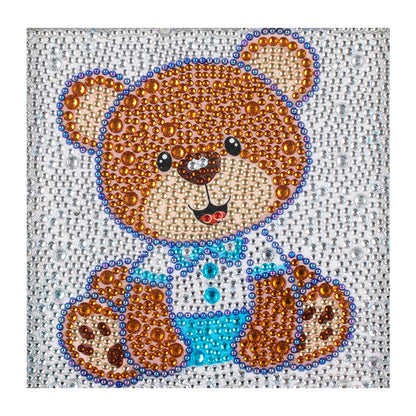 Cartoon Bear - Special Shaped Drill Diamond Painting 18*18CM