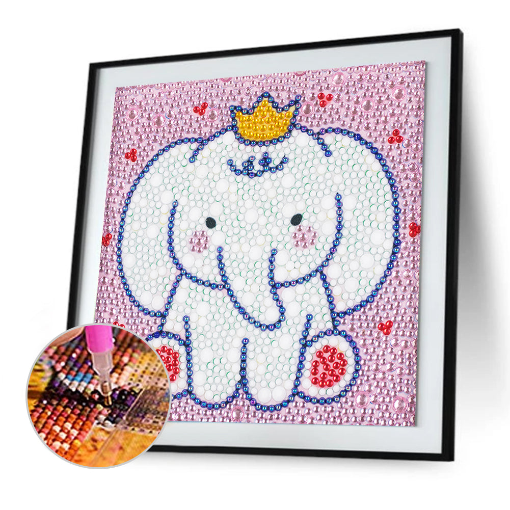 Elephant - Special Shaped Drill Diamond Painting 18*18CM