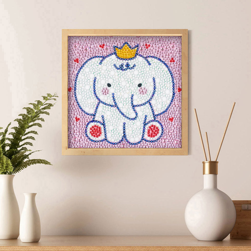 Elephant - Special Shaped Drill Diamond Painting 18*18CM