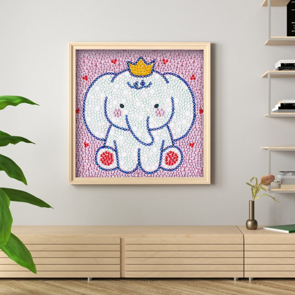 Elephant - Special Shaped Drill Diamond Painting 18*18CM