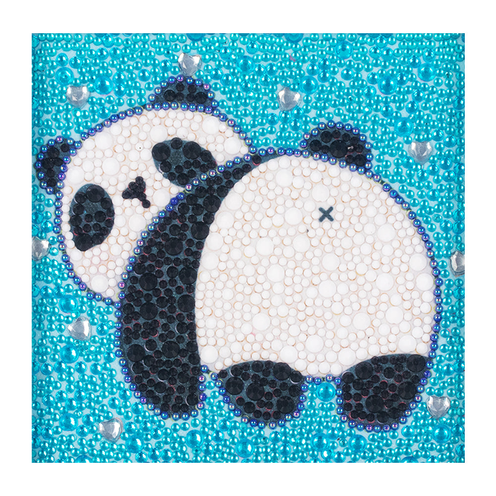 Cartoon Panda - Special Shaped Drill Diamond Painting 18*18CM