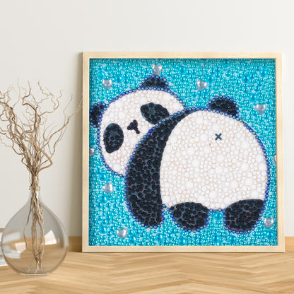 Cartoon Panda - Special Shaped Drill Diamond Painting 18*18CM