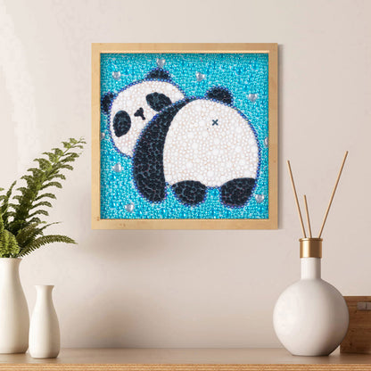 Cartoon Panda - Special Shaped Drill Diamond Painting 18*18CM