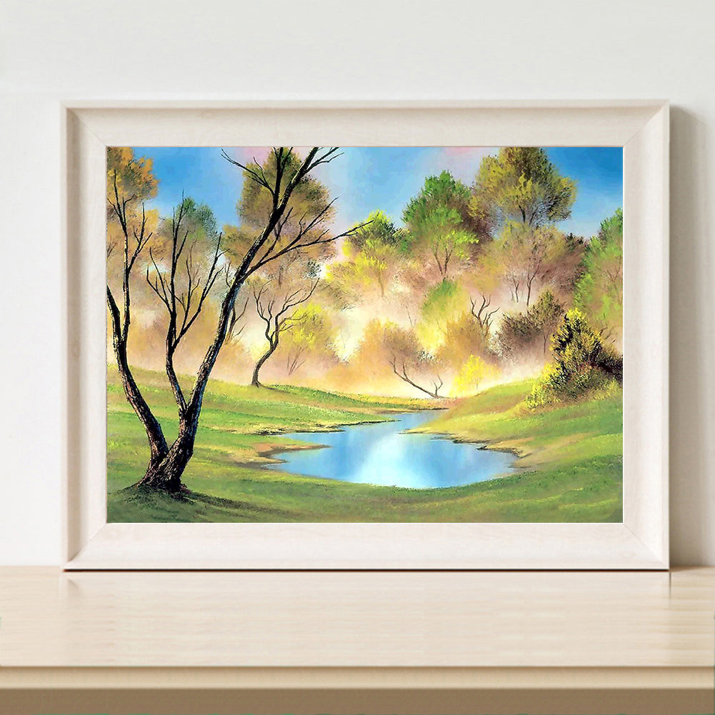 Grove Creek - Full Round Drill Diamond Painting 40*30CM