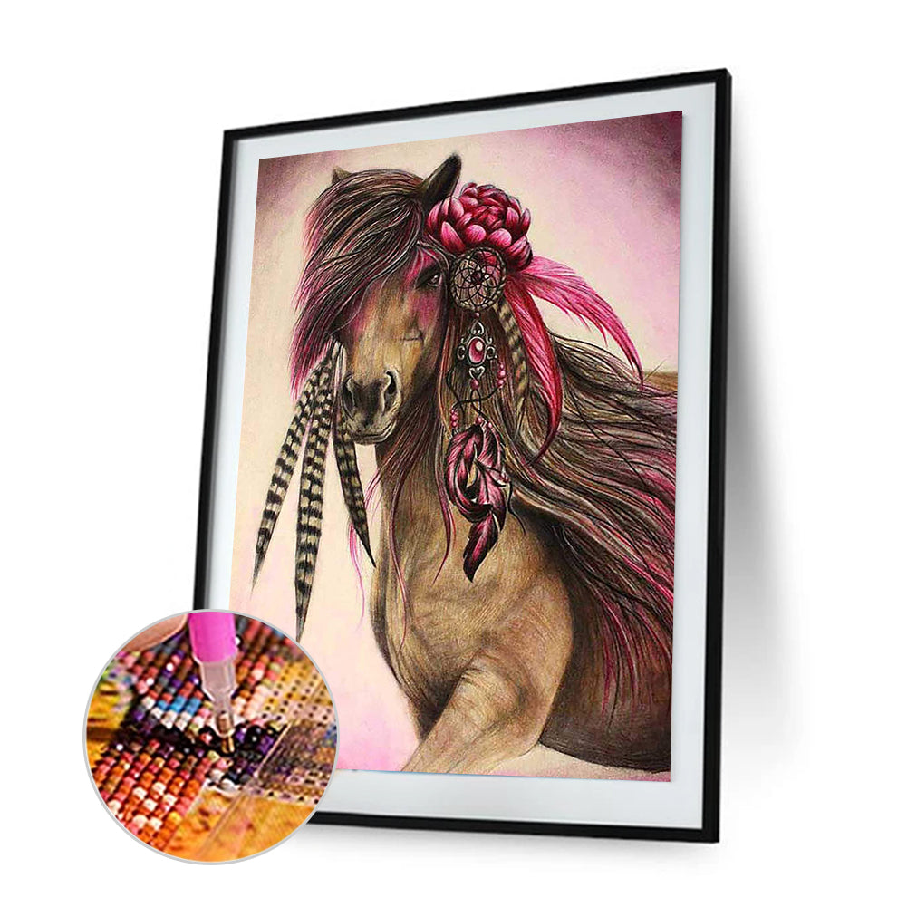 Horse - Full Round Drill Diamond Painting 30*40CM