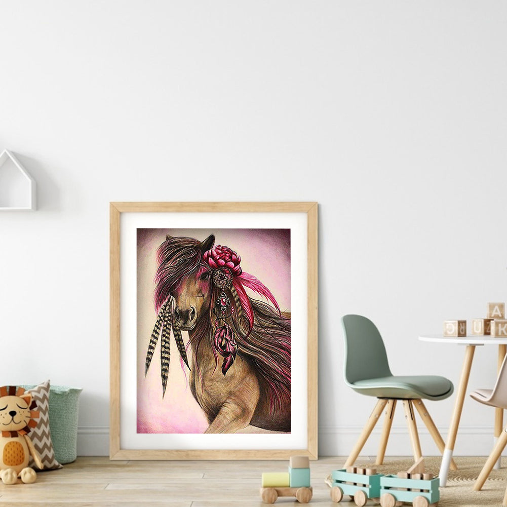 Horse - Full Round Drill Diamond Painting 30*40CM