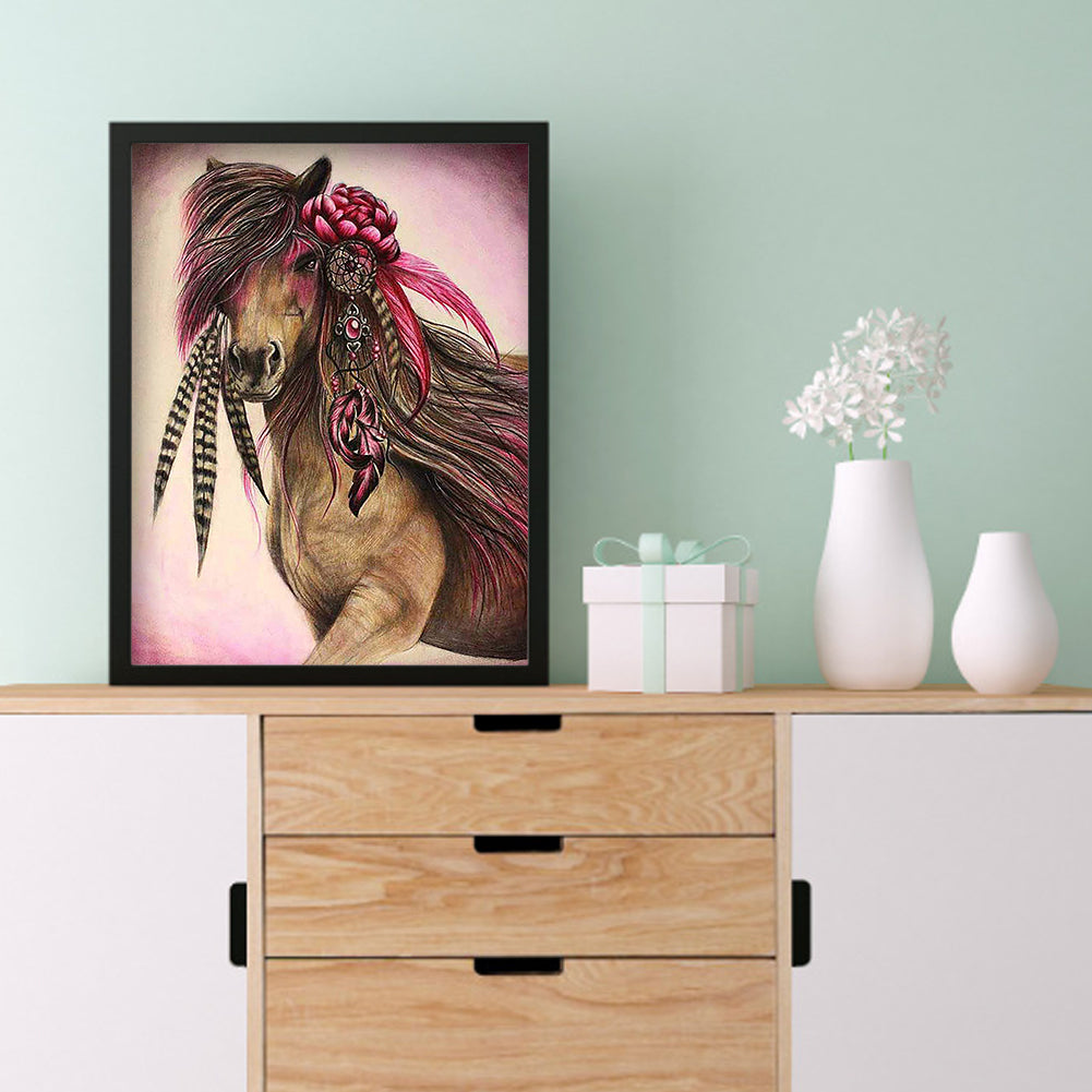 Horse - Full Round Drill Diamond Painting 30*40CM