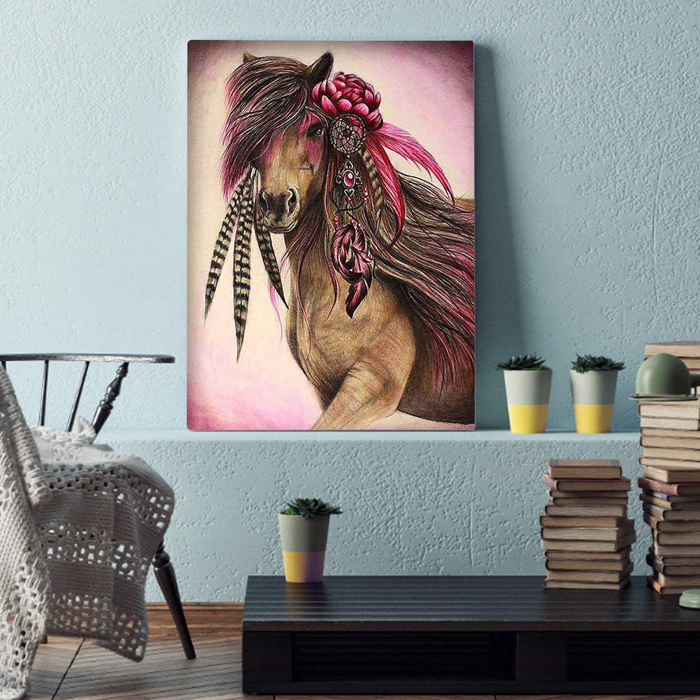 Horse - Full Round Drill Diamond Painting 30*40CM
