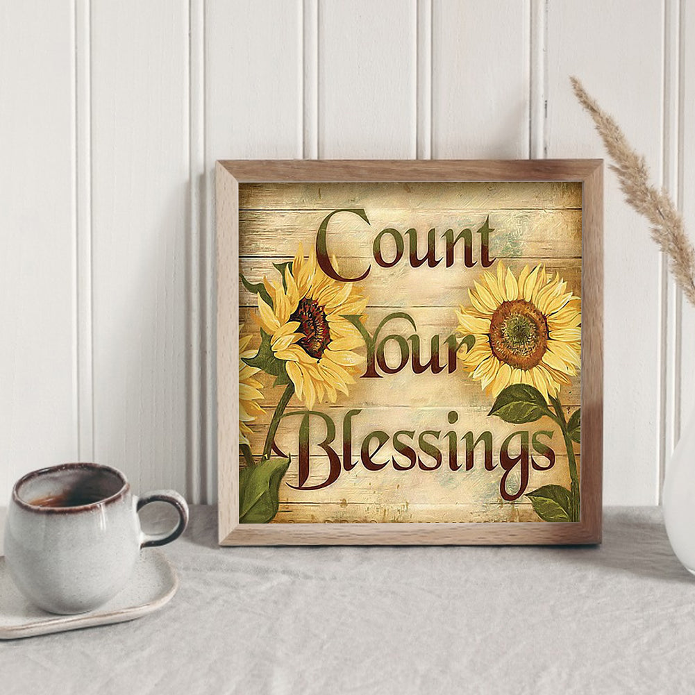 Blessings Letter - Full Round Drill Diamond Painting 30*30CM