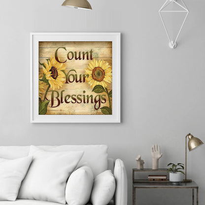 Blessings Letter - Full Round Drill Diamond Painting 30*30CM