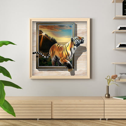 Tiger - Full Round Drill Diamond Painting 50*50CM