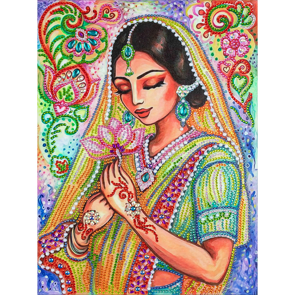 Girl - Special Shaped Drill Diamond Painting 30*40CM