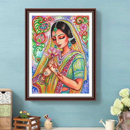 Girl - Special Shaped Drill Diamond Painting 30*40CM