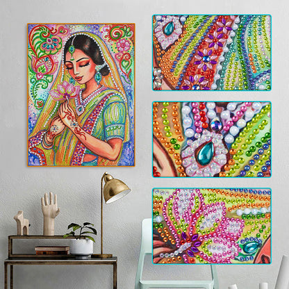 Girl - Special Shaped Drill Diamond Painting 30*40CM