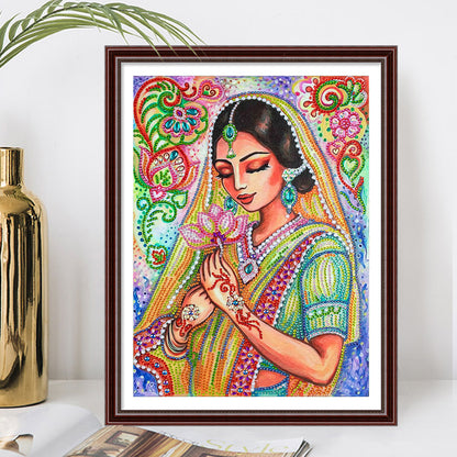 Girl - Special Shaped Drill Diamond Painting 30*40CM