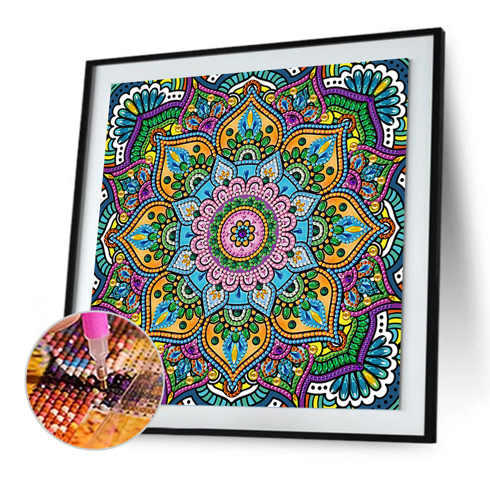 Luminous Datura - Special Shaped Drill Diamond Painting 30*30CM