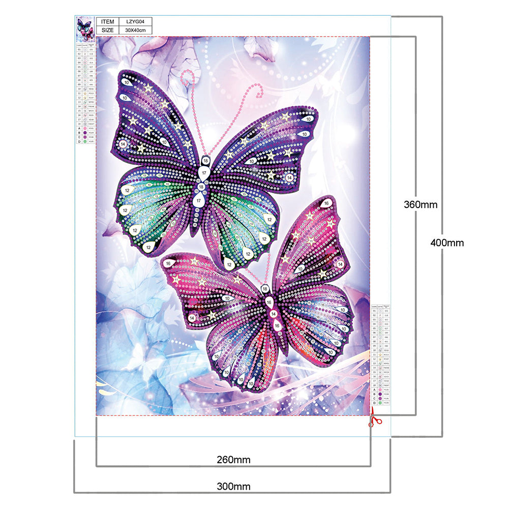 Luminous Animals - Special Shaped Drill Diamond Painting 30*40CM