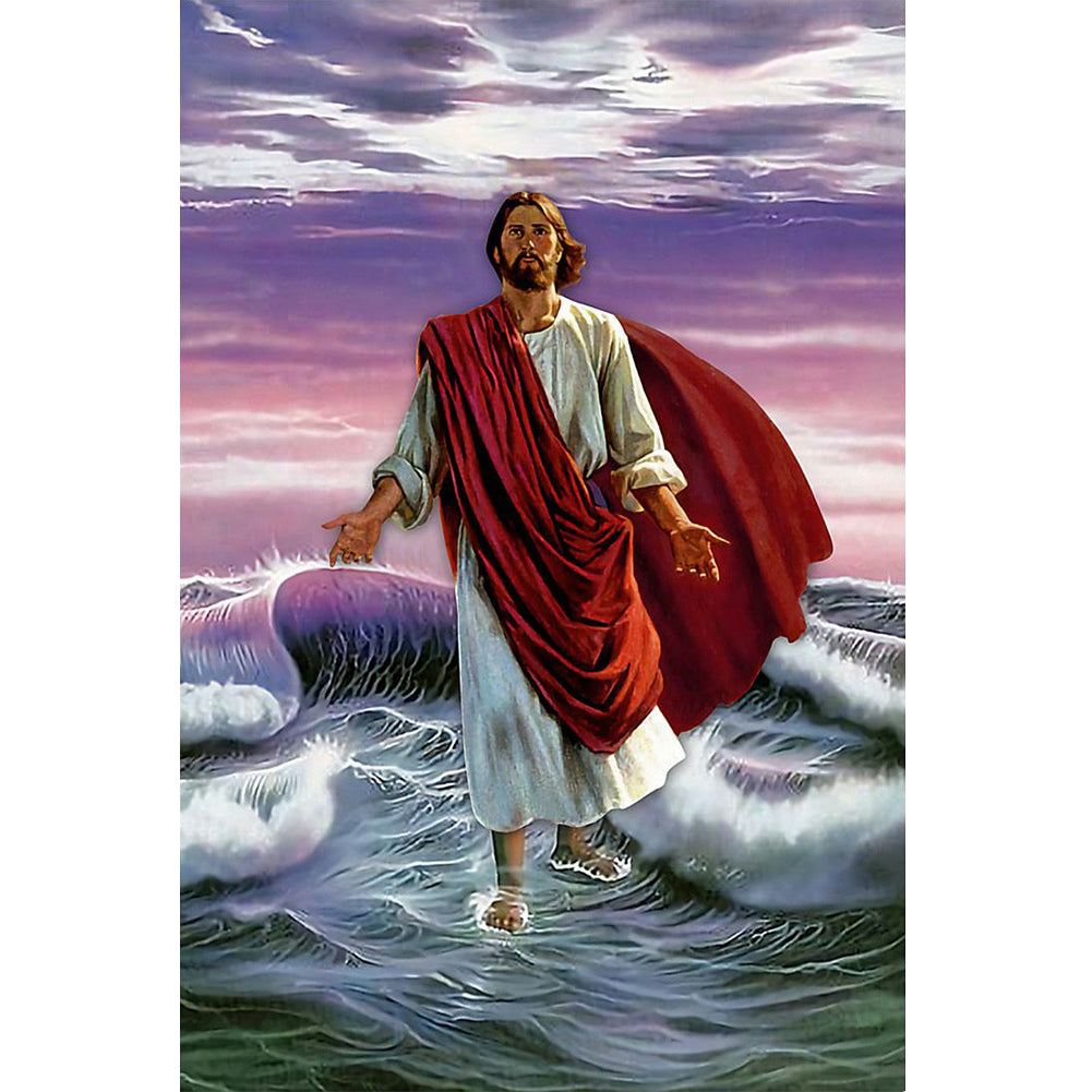 Coming Jesus - Full Round Drill Diamond Painting 35*50CM