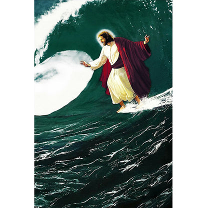 Coming Jesus - Full Round Drill Diamond Painting 35*50CM