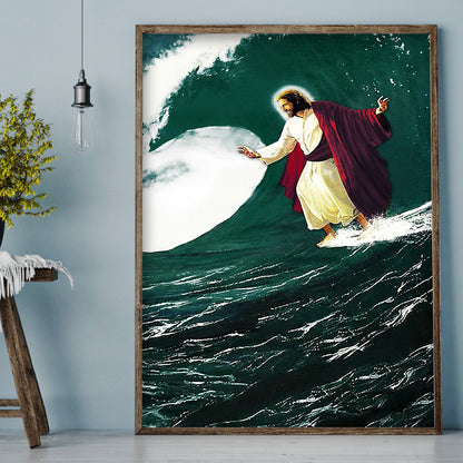 Coming Jesus - Full Round Drill Diamond Painting 35*50CM