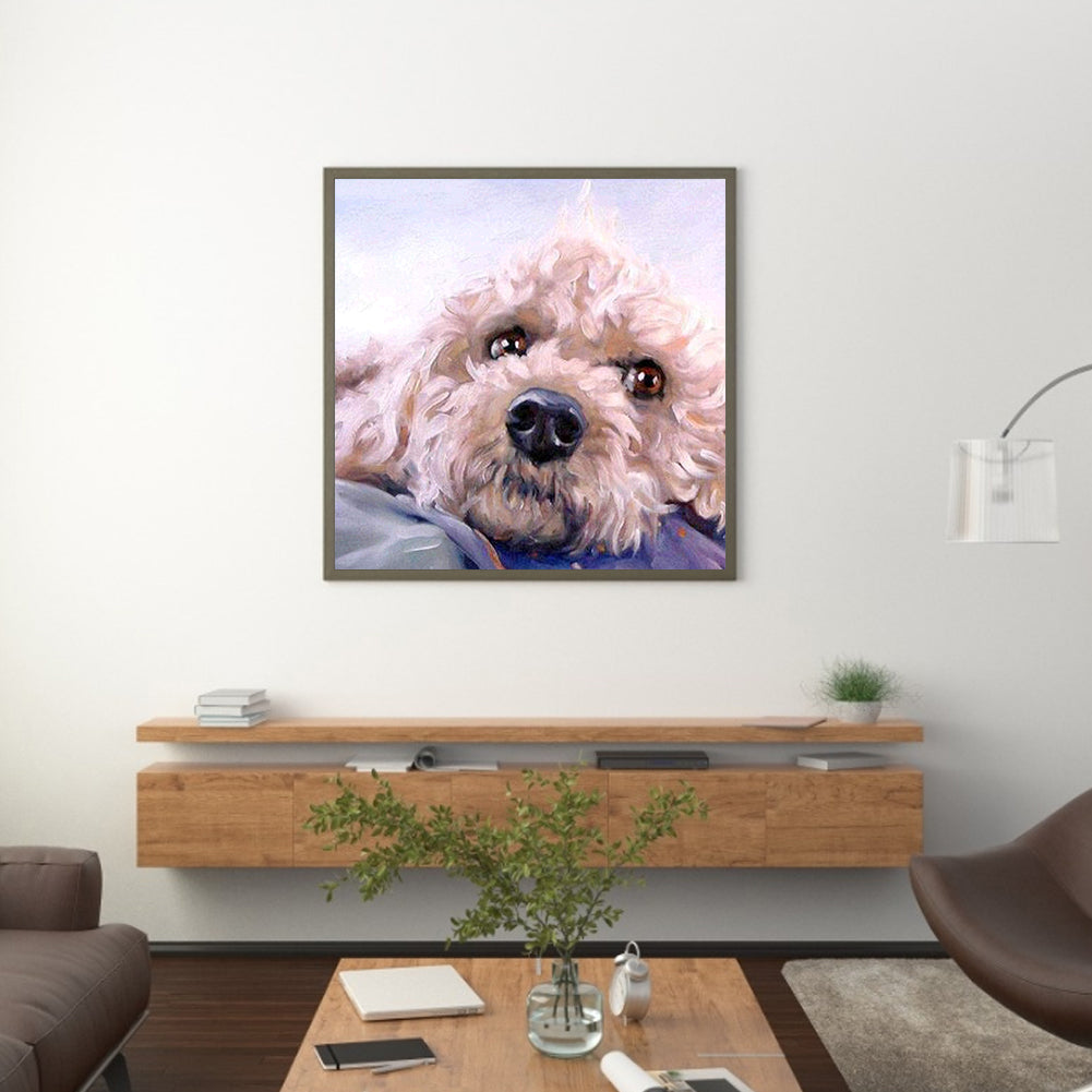 Dog - Full Round Drill Diamond Painting 30*30CM
