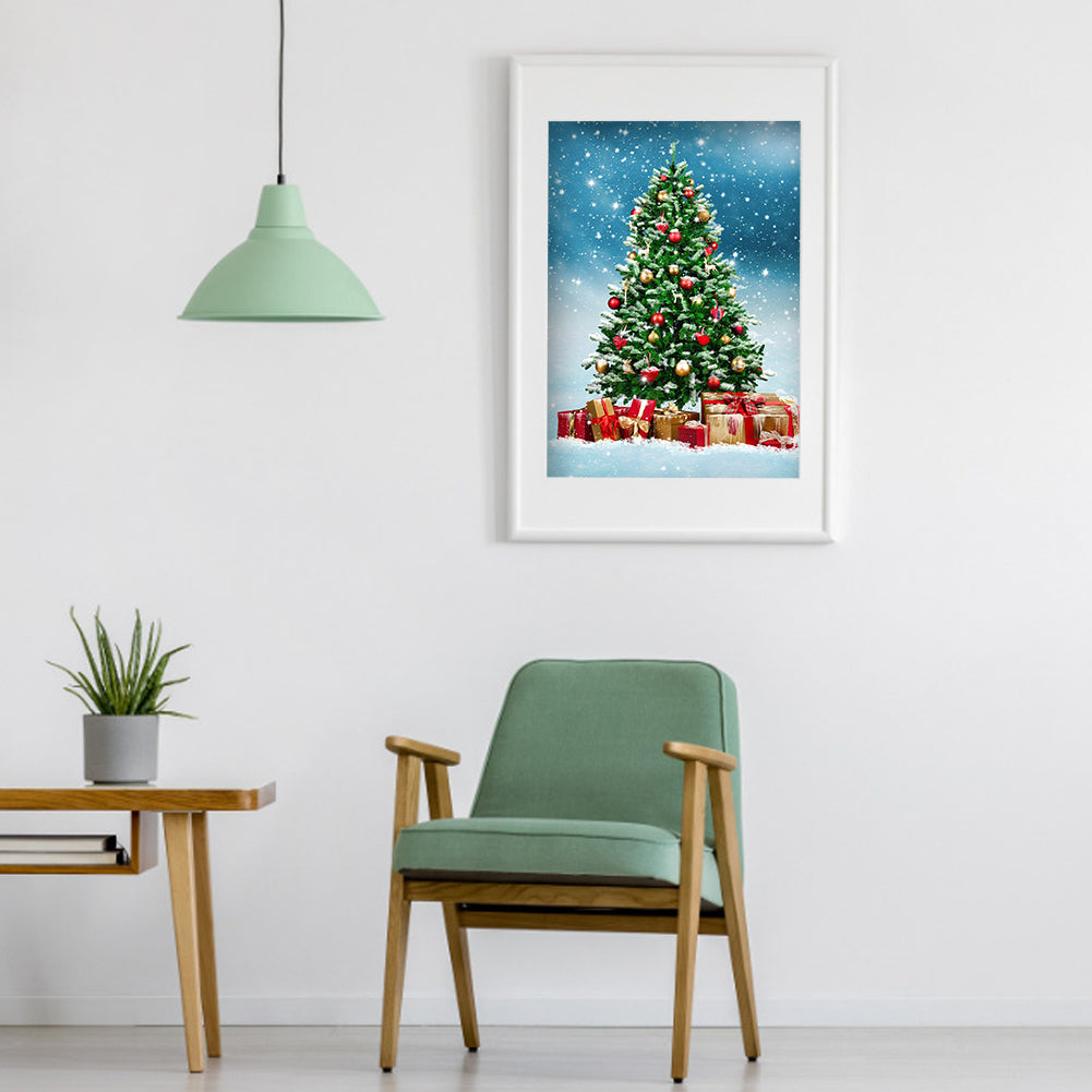 Christmas Tree - Full Round Drill Diamond Painting 30*40CM