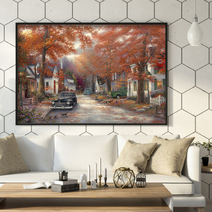 House Street - Full Round Drill Diamond Painting 50*40CM