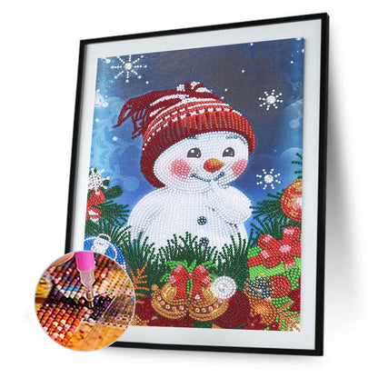 Snowman - Special Shaped Drill Diamond Painting 30*40CM