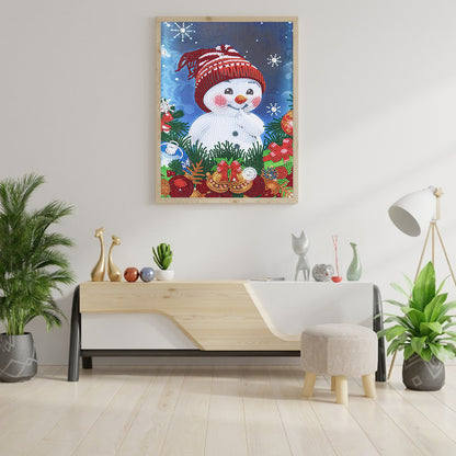 Snowman - Special Shaped Drill Diamond Painting 30*40CM