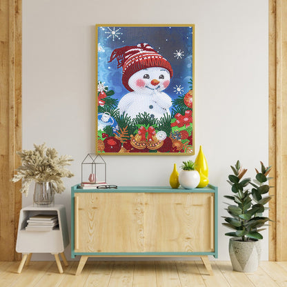 Snowman - Special Shaped Drill Diamond Painting 30*40CM