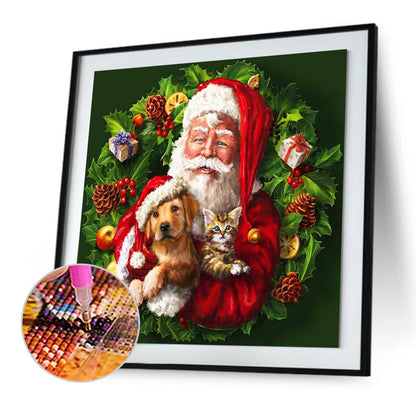 Garland Dog - Full Square Drill Diamond Painting 40*40CM